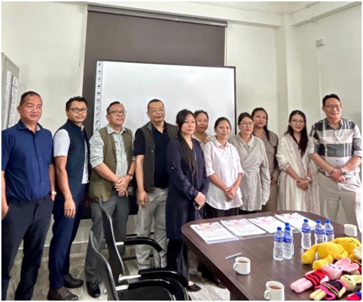 Officials during the singing of the MoU in Kohima on June 5.